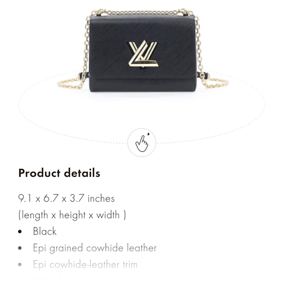 Louis Vuitton Twist MM black - Picture 5 of 6